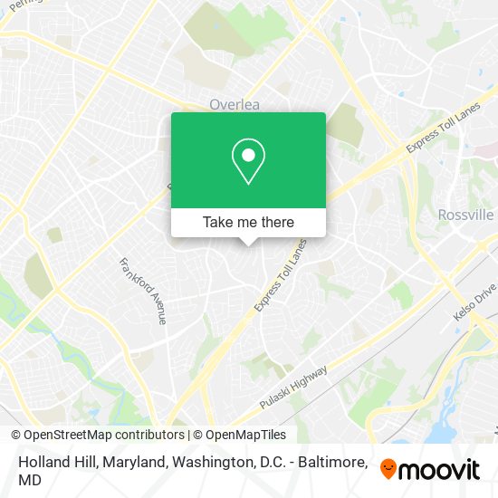 Mapa de Holland Hill, Maryland