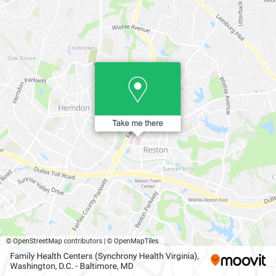 Family Health Centers (Synchrony Health Virginia) map