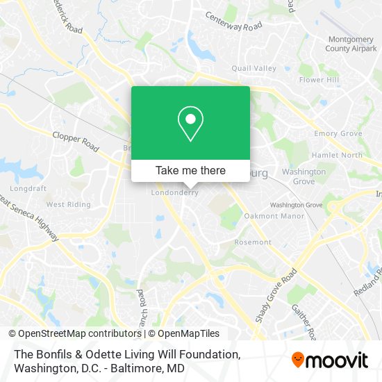 The Bonfils & Odette Living Will Foundation map