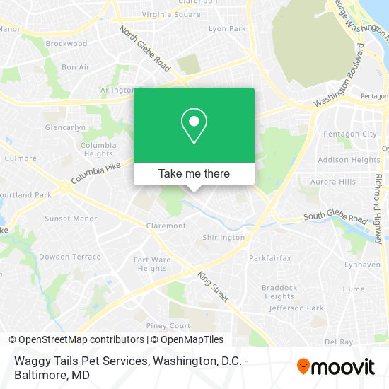 Waggy Tails Pet Services map