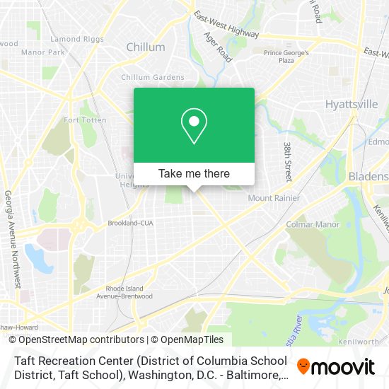 Mapa de Taft Recreation Center (District of Columbia School District, Taft School)