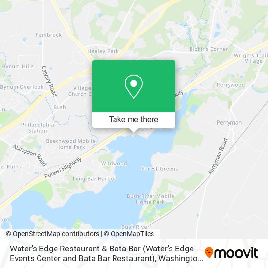 Mapa de Water's Edge Restaurant & Bata Bar (Water's Edge Events Center and Bata Bar Restaurant)