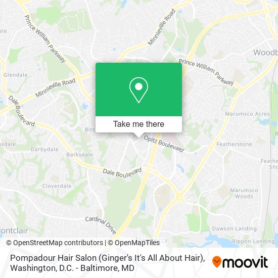 Pompadour Hair Salon (Ginger's It's All About Hair) map