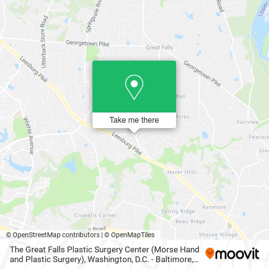 The Great Falls Plastic Surgery Center (Morse Hand and Plastic Surgery) map