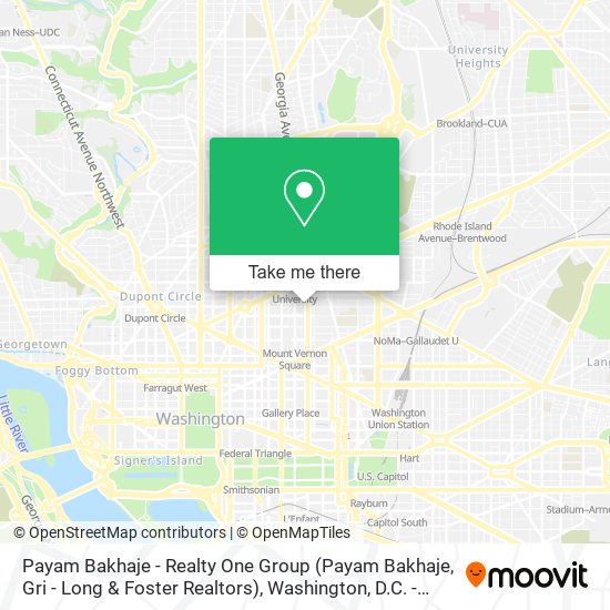 Mapa de Payam Bakhaje - Realty One Group (Payam Bakhaje, Gri - Long & Foster Realtors)