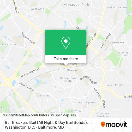 Mapa de Bar Breakers Bail (All Night & Day Bail Bonds)