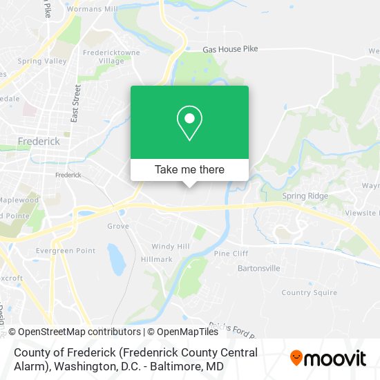 County of Frederick (Fredenrick County Central Alarm) map