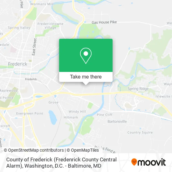 Mapa de County of Frederick (Fredenrick County Central Alarm)