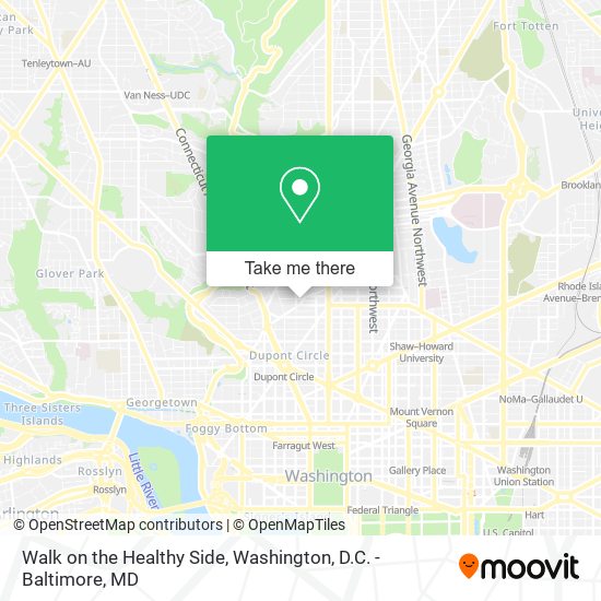 Walk on the Healthy Side map