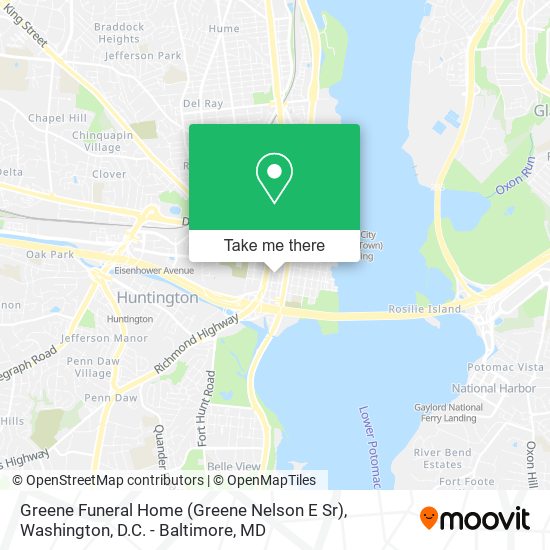 Greene Funeral Home (Greene Nelson E Sr) map