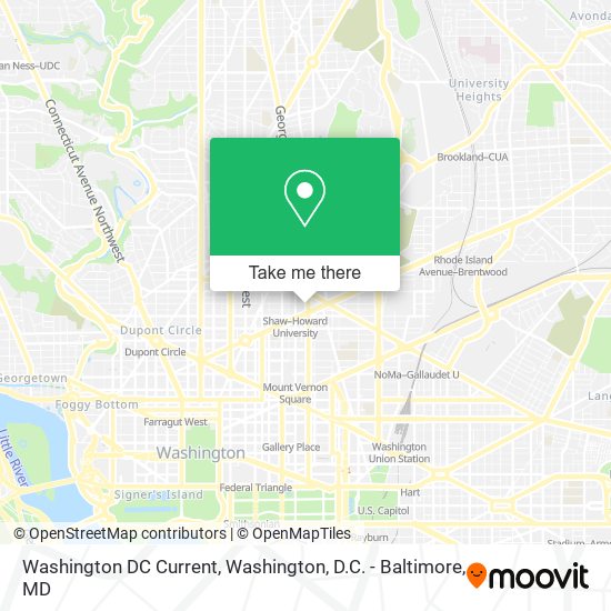 Washington DC Current map