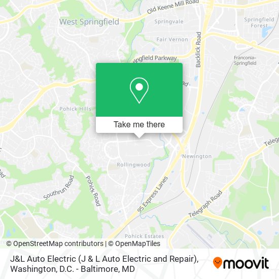 Mapa de J&L Auto Electric (J & L Auto Electric and Repair)