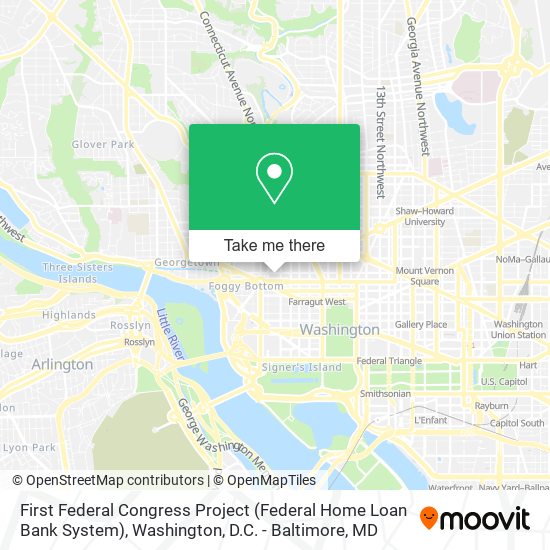 First Federal Congress Project (Federal Home Loan Bank System) map