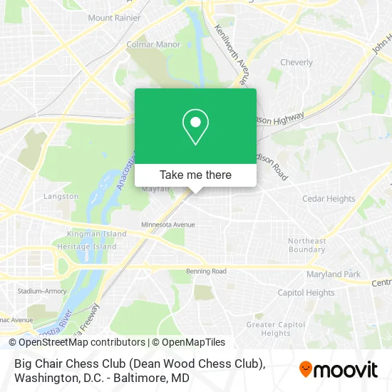 Big Chair Chess Club (Dean Wood Chess Club) map