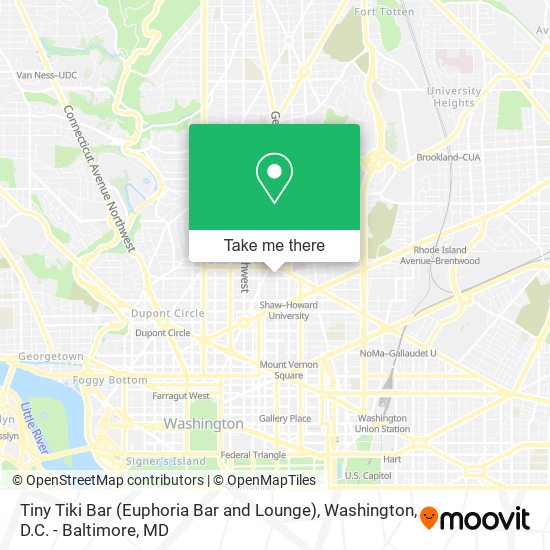 Mapa de Tiny Tiki Bar (Euphoria Bar and Lounge)