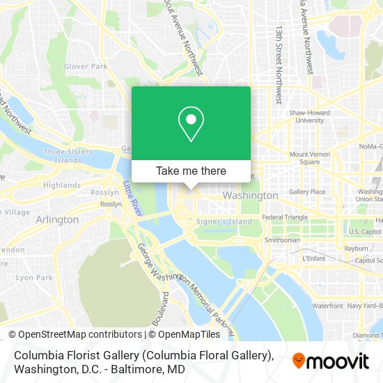 Mapa de Columbia Florist Gallery (Columbia Floral Gallery)