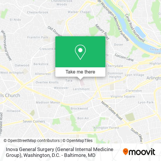 Inova General Surgery (General Internal Medicine Group) map
