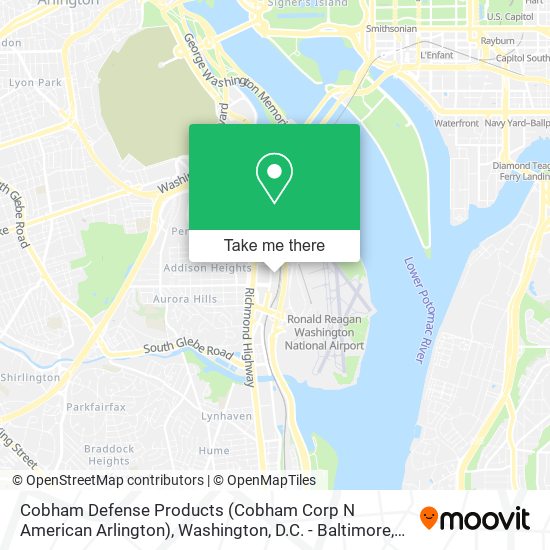 Cobham Defense Products (Cobham Corp N American Arlington) map