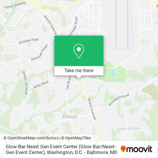 Glow Bar Nexxt Gen Event Center map