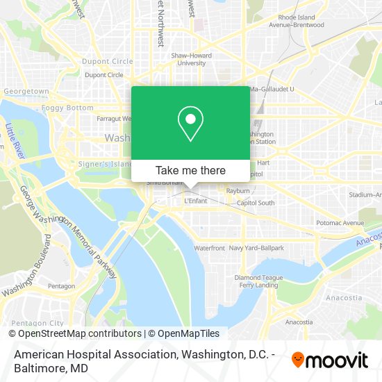 Mapa de American Hospital Association