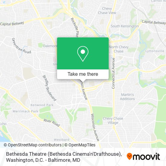 Bethesda Theatre (Bethesda Cinema'n'Drafthouse) map