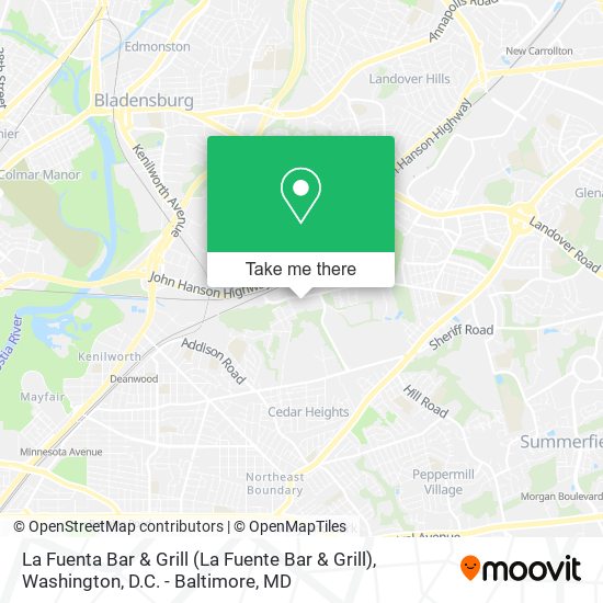 Mapa de La Fuenta Bar & Grill