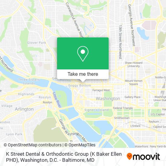Mapa de K Street Dental & Orthodontic Group (K Baker Ellen PHD)