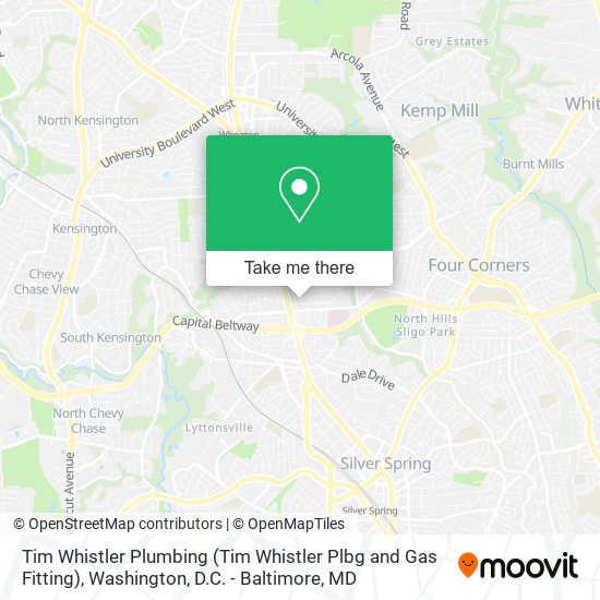 Mapa de Tim Whistler Plumbing (Tim Whistler Plbg and Gas Fitting)