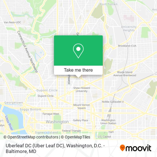 Mapa de Uberleaf DC (Uber Leaf DC)