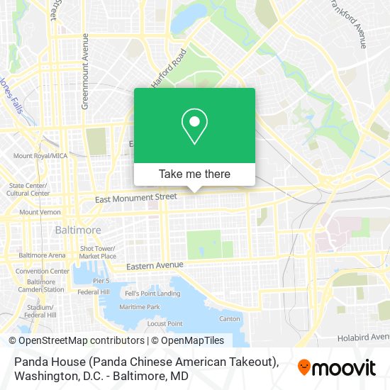 Mapa de Panda House (Panda Chinese American Takeout)