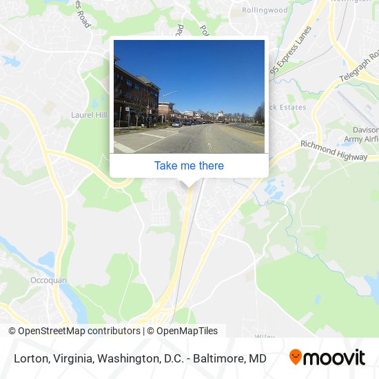 Mapa de Lorton, Virginia
