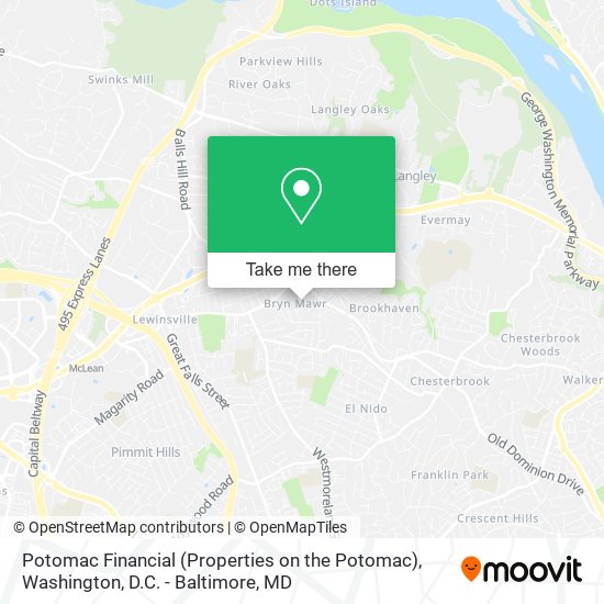 Mapa de Potomac Financial (Properties on the Potomac)