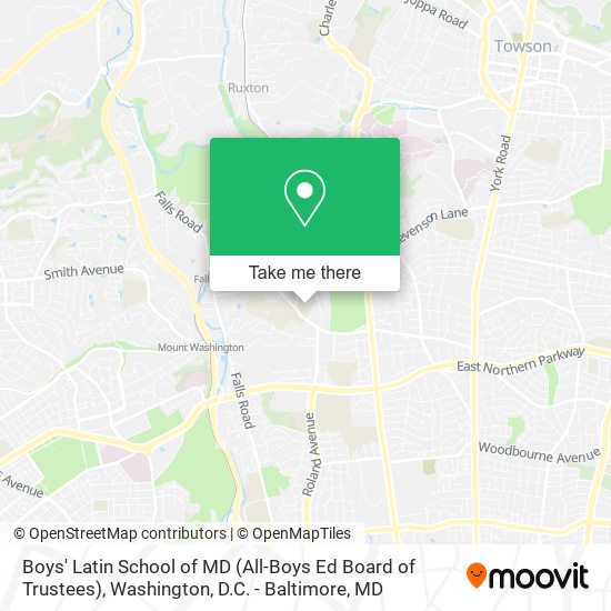 Boys' Latin School of MD (All-Boys Ed Board of Trustees) map