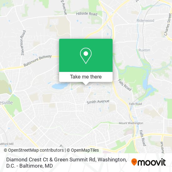 Mapa de Diamond Crest Ct & Green Summit Rd