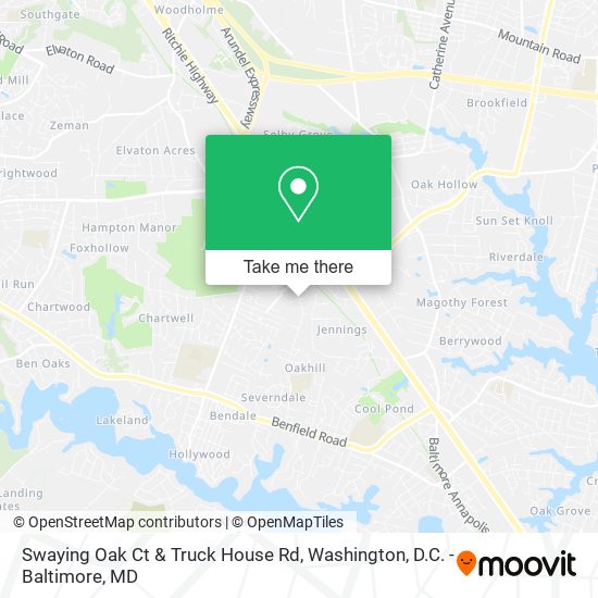 Swaying Oak Ct & Truck House Rd map