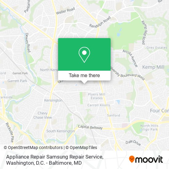 Mapa de Appliance Repair Samsung Repair Service