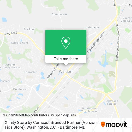 Mapa de Xfinity Store by Comcast Branded Partner (Verizon Fios Store)