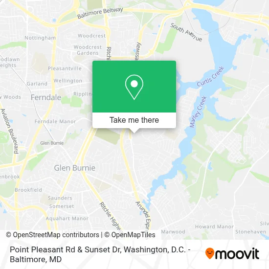 Point Pleasant Rd & Sunset Dr map