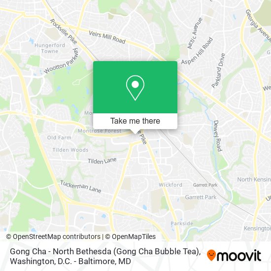 Gong Cha - North Bethesda (Gong Cha Bubble Tea) map