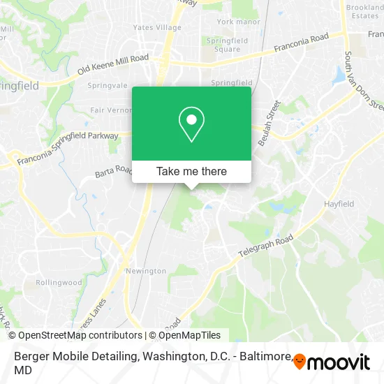 Berger Mobile Detailing map
