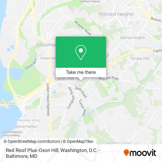 Mapa de Red Roof Plus-Oxon Hill