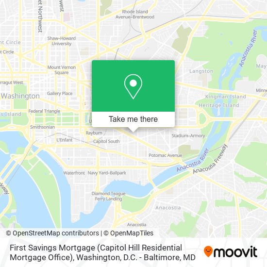 Mapa de First Savings Mortgage (Capitol Hill Residential Mortgage Office)