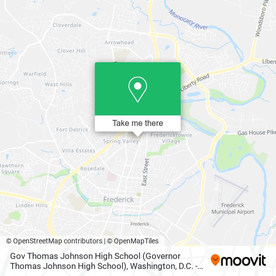 Mapa de Gov Thomas Johnson High School