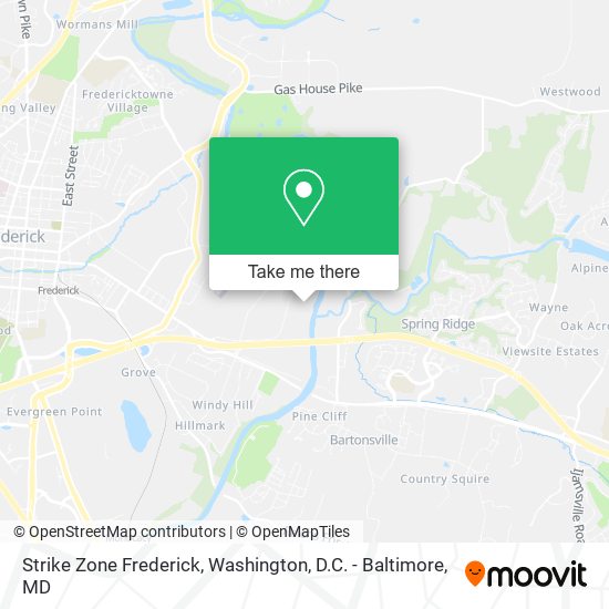 Mapa de Strike Zone Frederick