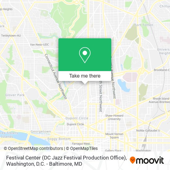 Festival Center (DC Jazz Festival Production Office) map