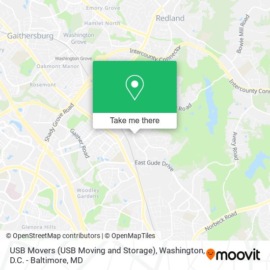 USB Movers (USB Moving and Storage) map
