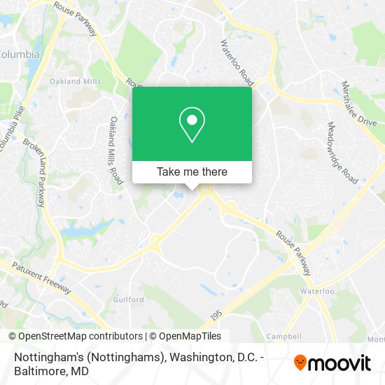Mapa de Nottingham's (Nottinghams)