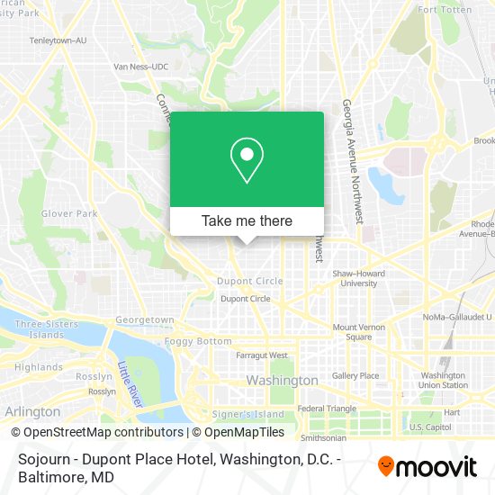Sojourn - Dupont Place Hotel map