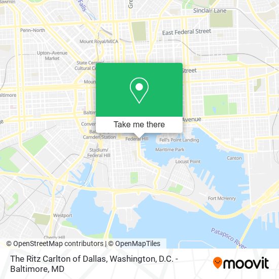 The Ritz Carlton of Dallas map