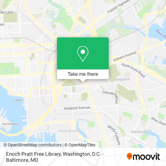 Enoch Pratt Free Library map